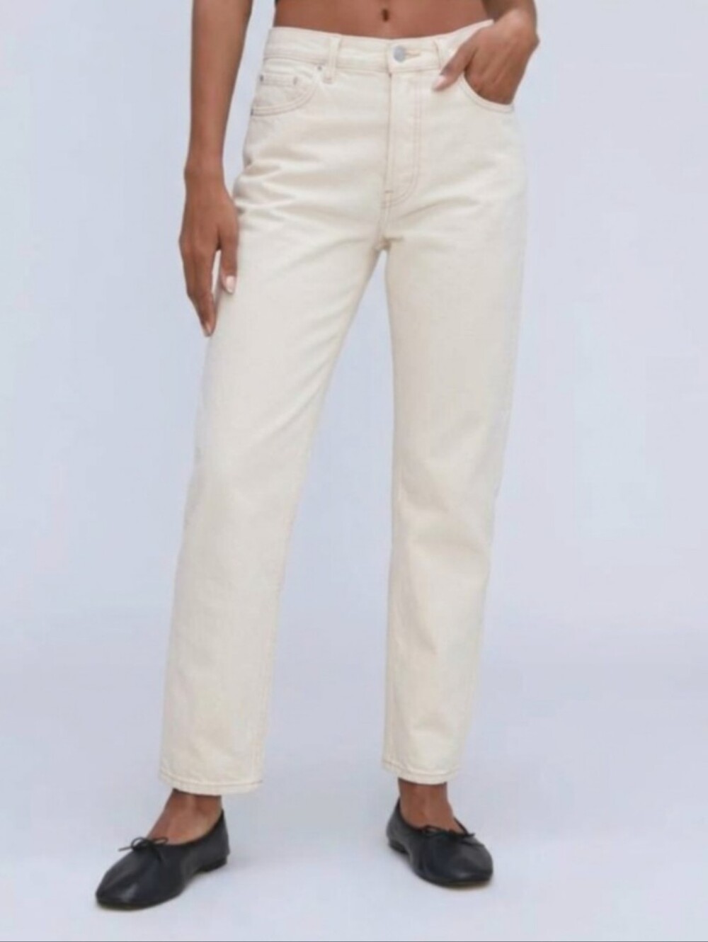 NWOT Everlane The Rigid Slouch Jean Off-White 31 Regular
